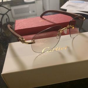 Brannd new brushed wood transitional glasses